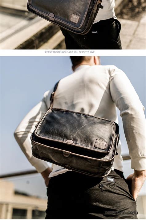 Umh Ngetaschen F R M Nner Leder Leder Freizeit Herren Taschen Trend