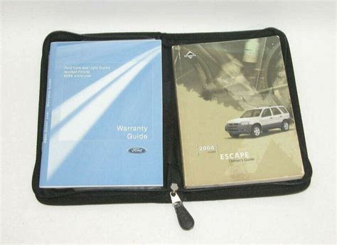 Ford Escape Factory Original Glovebox Owners Manual Book Portfolio