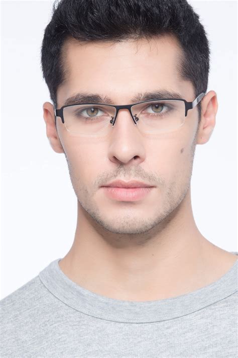 Lewis Rectangle Black Glasses For Men Eyebuydirect Canada