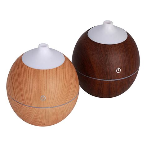 Buy 7 Color LED USB Wood Grain Ultrasonic Air Humidifier Aromatherapy