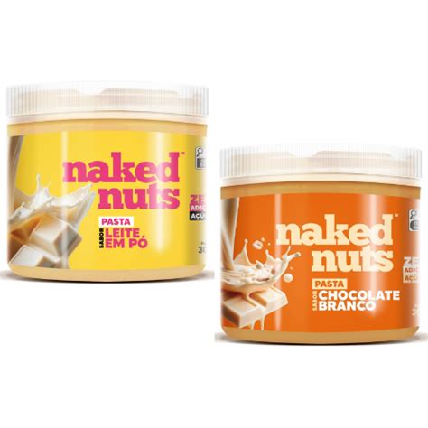 Pasta de Amendoim Naked Nuts Leite Em Pó ou Chocolate Branco g
