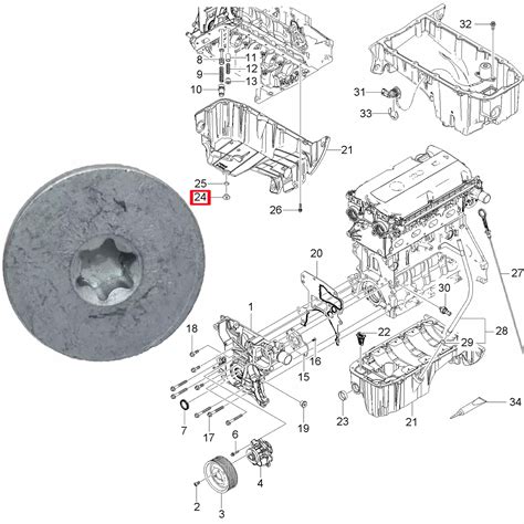 A Engine Oil Drain Sump Plug Bolt Screw For Opel Vauxhall Adam