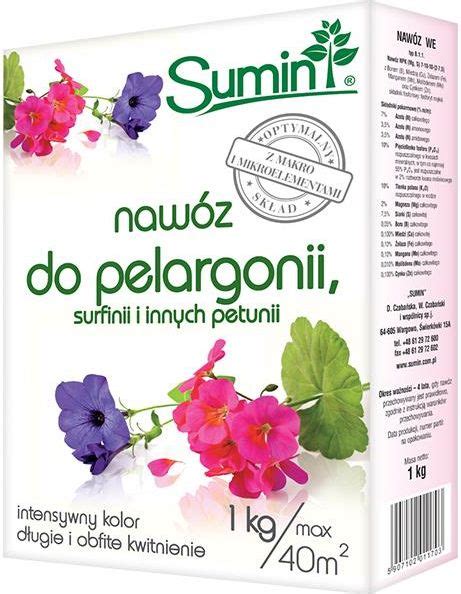 Nawóz Sumin Nawóz Do Pelargonii Sufrinii I Innych Petunii 1Kg