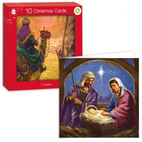 Christmas Cards x10 Religious