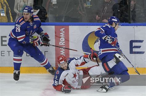 Ice Hockey KHL SKA Vs CSKA Sputnik Mediabank