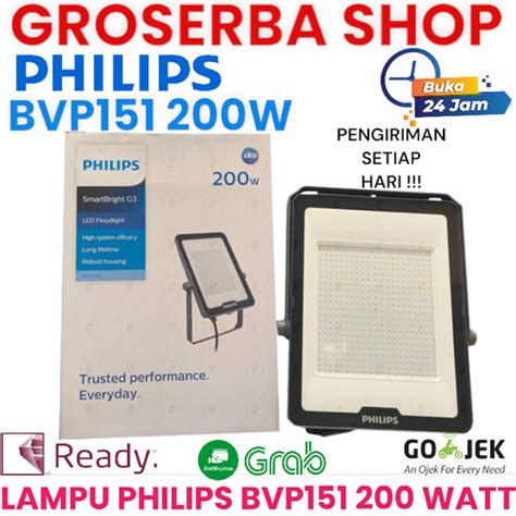 Jual LAMPU SOROT PHILIPS BVP151 200 WATT COOL WHITE LED 6500K BVP 151