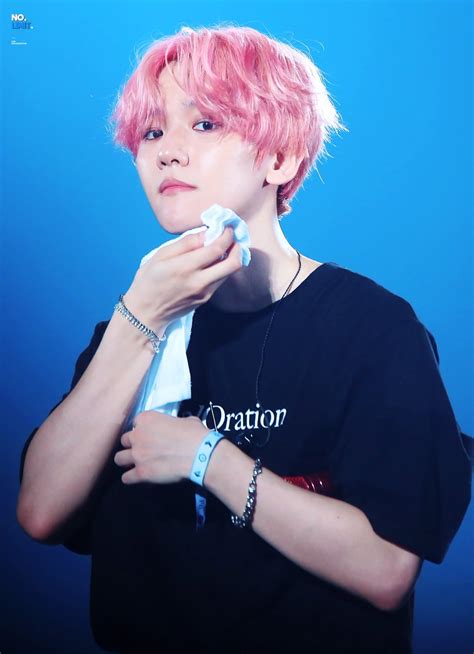 Just 18 Photos Of Baekhyun And His Cherry Blossom Pink Hair Because