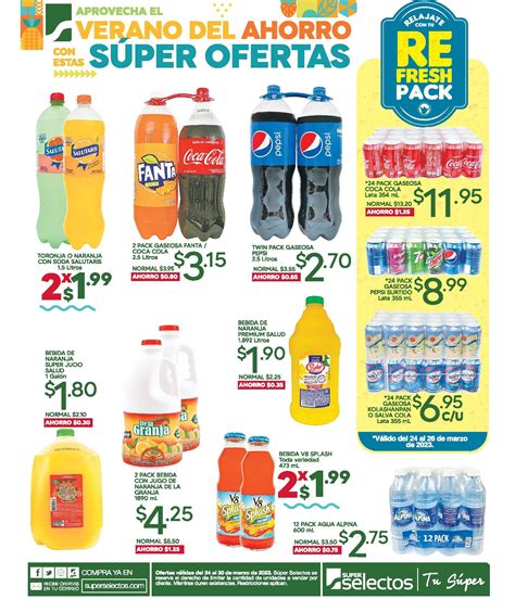 Oferta De Bebidas En S Per Selectos Marzo Tuofertasv