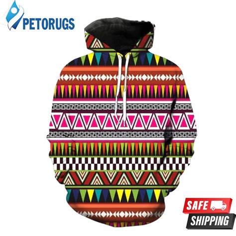 Vintage Aztec 3d Hoodie Peto Rugs