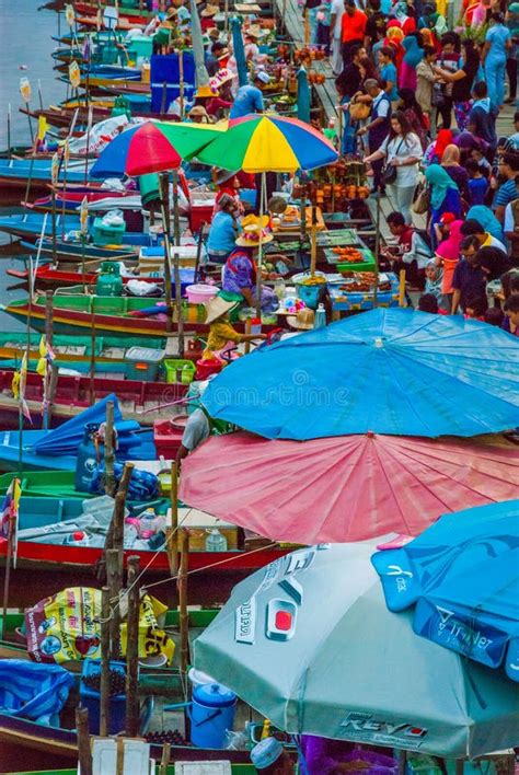 Floating Evening Food Market in Hat Yai, Thailand Editorial Image ...