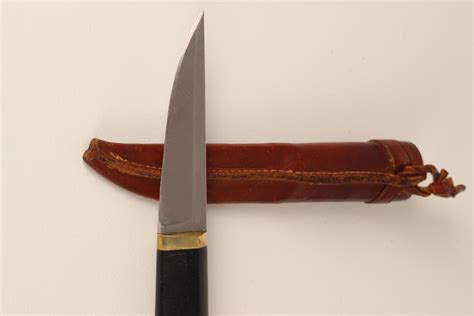 Hackman Finland Tapio Wirkkala Stainless Steel Puukko Knife In Leather