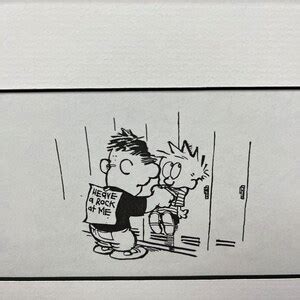 Framed Calvin And Hobbes Bully Comic Bill Watterson Etsy