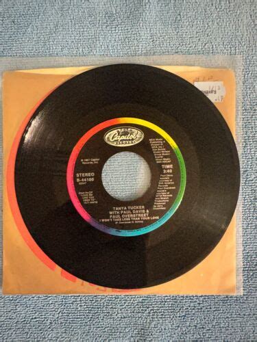 Tanya Tucker I Won T Take Less Than Your Love 45 Rpm Capitol Record Uc Ebay