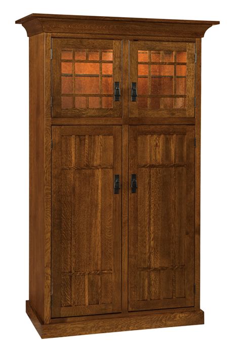 Norwest Mission Pantry Amish Solid Wood Pantries Kvadro Furniture