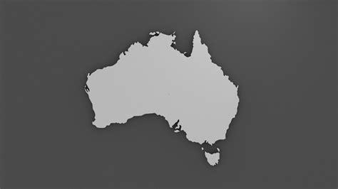 Australia Map 3D Model $19 - .max .3ds .fbx .obj - Free3D