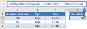 SUMAPRODUCTO Cómo Funciona Arrays Criterios Excel y Google