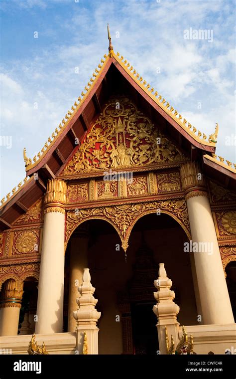 Vientiane Temple, Laos Stock Photo - Alamy