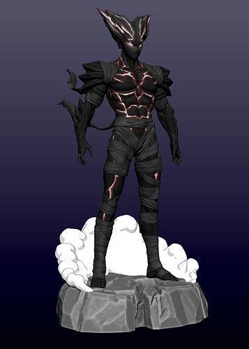 One Punch Man Awakened Garou 3d Model 3d Printable Cgtrader