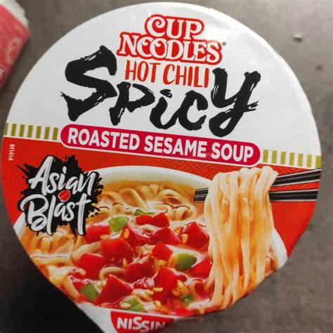Cup Noodles Hot Chili Spicy Roasted Sesame Soup Nissin Kalorie KJ A