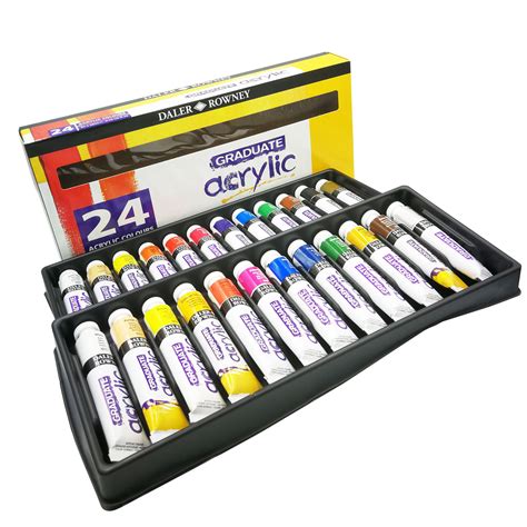 Daler Rowney Graduate Acrylic Colour Selection Set X Ml Tubes