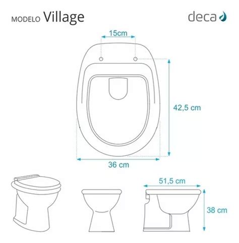 Tapa De Inodoro Village Lacada Para Deca MercadoLibre