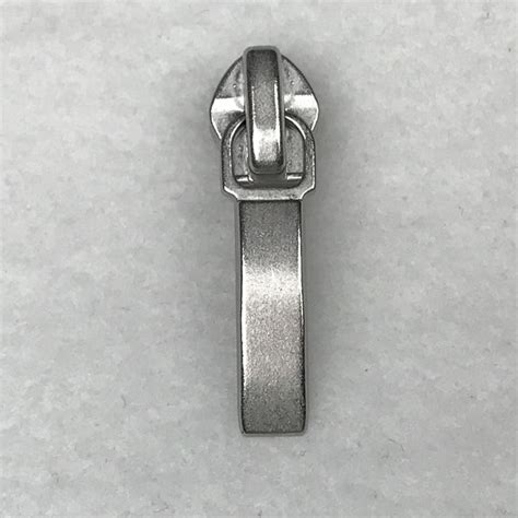 Zipper Pull For 5 Coil Zipper Matte Silver Ghees Handbag