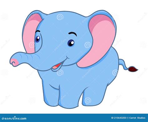 Bebé Elefante Vector De Dibujos Animados Ilustración Del Vector