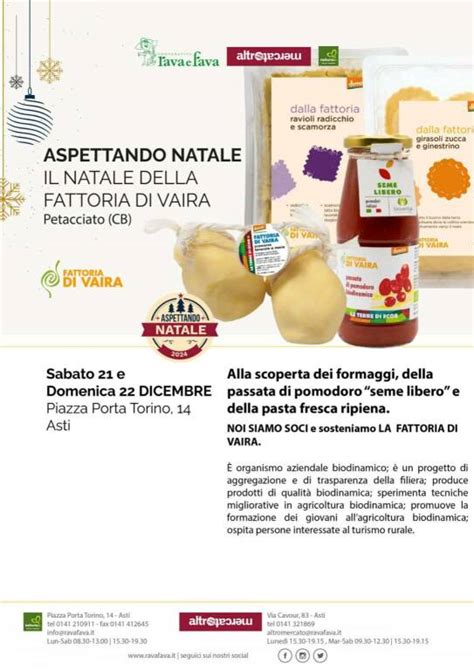 Aspettando Natale Con La Fattoria Di Vaira Al Naturas Di Asti