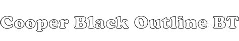 FontsMarket.com - Download Cooper Black Outline BT font for FREE