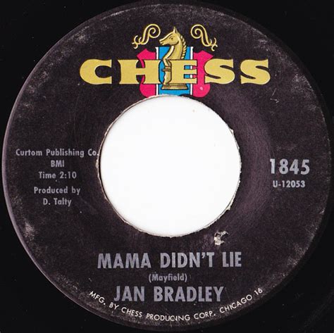 Jan Bradley Mama Didn T Lie Vinyl Discogs