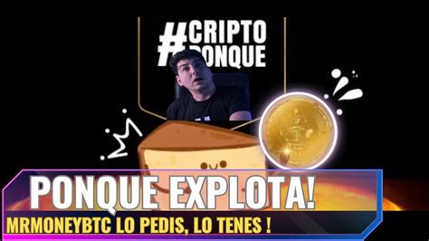 PONQUE CRYPTO EXPLOTA MrmoneyBTC Lo Pedis Lo TENES YouTube