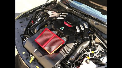 Alfa Romeo Giulia Quadrifoglio Bmc Air Filter Installation Youtube