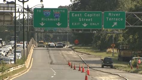 Dc 295 Reopens After Cars Get Stuck In Hot Tar Dc Police Nbc4 Washington