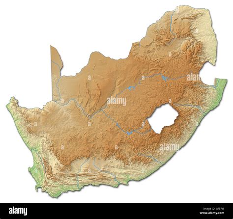 South Africa Map Cut Out Stock Images Pictures Alamy