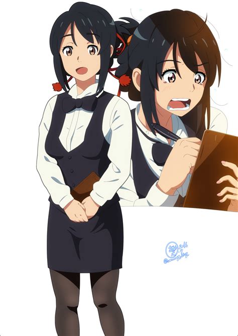 Miyamizu Mitsuha Kimi No Na Wa Drawn By K Ty Amejin Danbooru