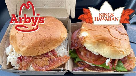 Arbys Kings Hawaiian Brown Sugar Bacon Turkey Sandwich Brown Sugar