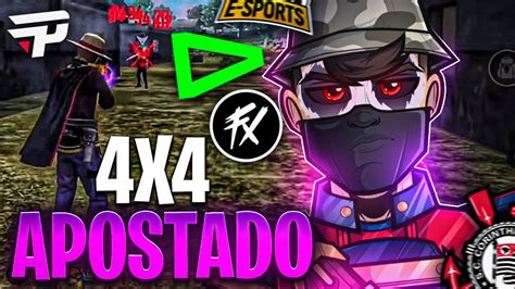 FREE FIRE AO VIVO 4X4 APOSTADO LIVE ON YouTube