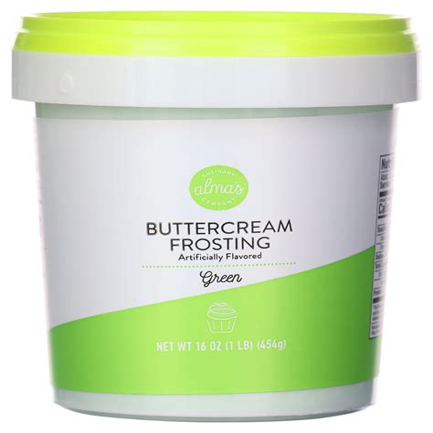 Alma S Culinary Co Green Buttercream Frosting Oz Tub Walmart