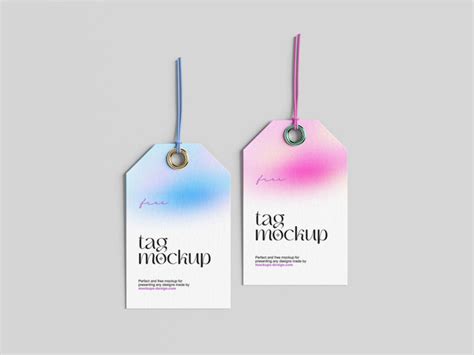 Free Clean Label Tag Mockup Mockuptree