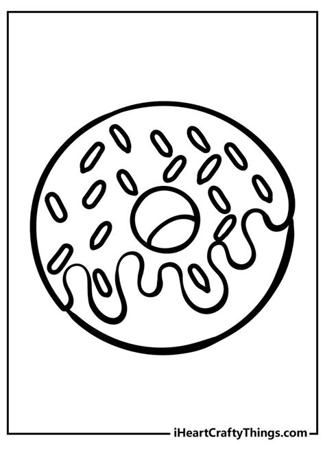 Donut Coloring Pages | Donut coloring page, Printable coloring pages ...