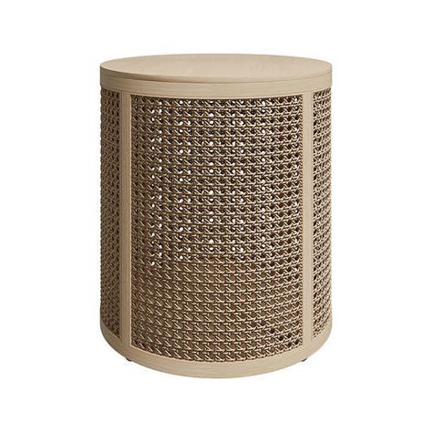 Modern Round End Table With Storage Rattan Side Table 3D Model CGTrader