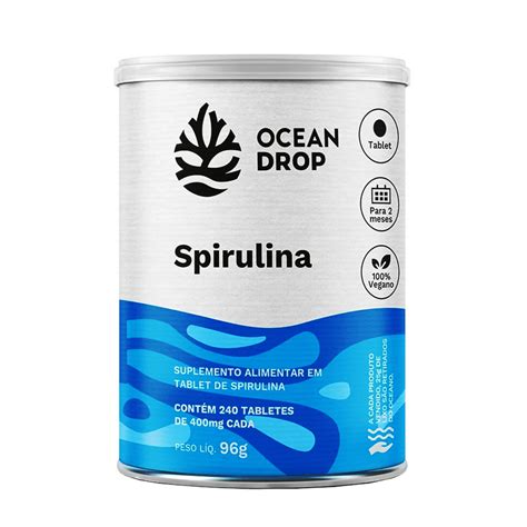 Psyllium Em P G Spirulina Tablets Mg Ocean Drop Natunutra