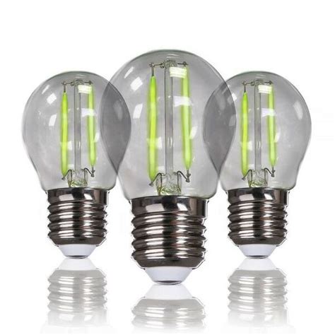 Kit 3 Lâmpadas Bolinha Filamento Led Verde Avt Leroy Merlin