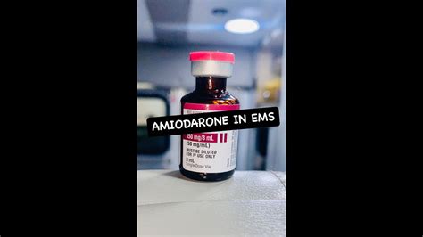 Amiodarone EMS Pharmacology YouTube