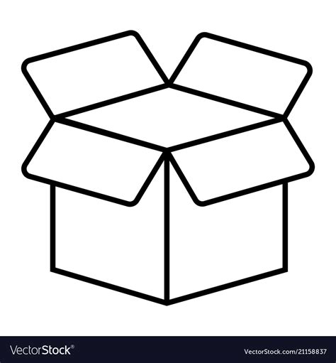 Icon Box Royalty Free Vector Image Vectorstock