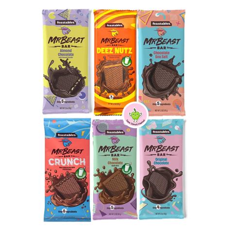 Buy Feastables Mr Beast Chocolate Bars Assortment Variety Pack Deez