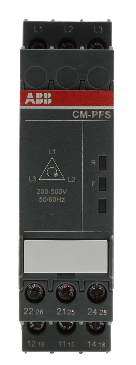 Abb Phase Monitoring Relay With Dpdt Contacts Phase Rs Components