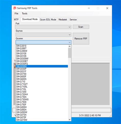 Samsung Frp Tool 2022 Mtk Qualcomm Erase Frp Data Format Factory Reset