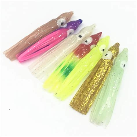 Pcs Cm Fishing Artifical Luminous Octopus Skirt Squid Lure Octopus