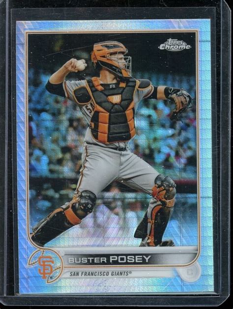 Topps Chrome Prism Refractor Buster Posey Ebay